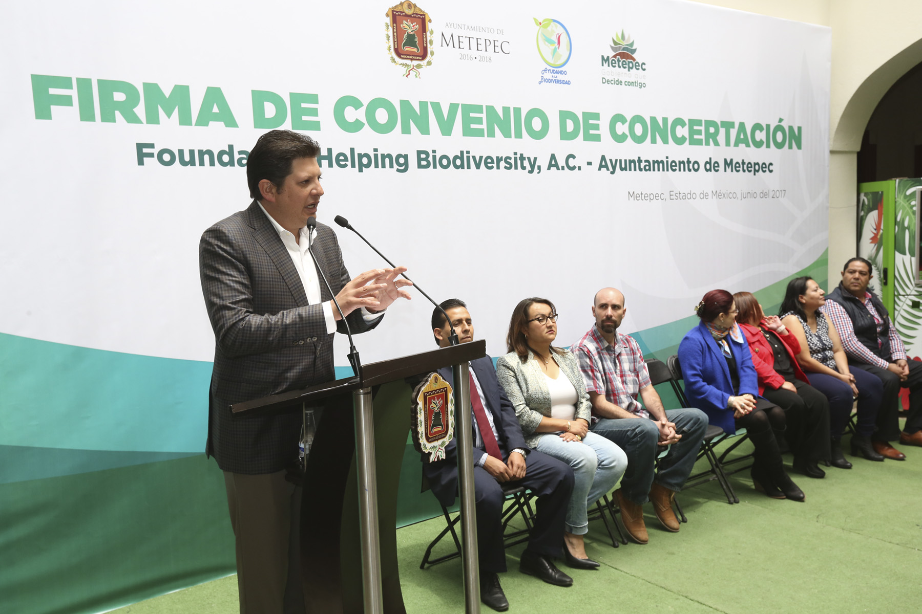 Firma Metepec convenio con Fundación de ayuda a la Biodiversidad para